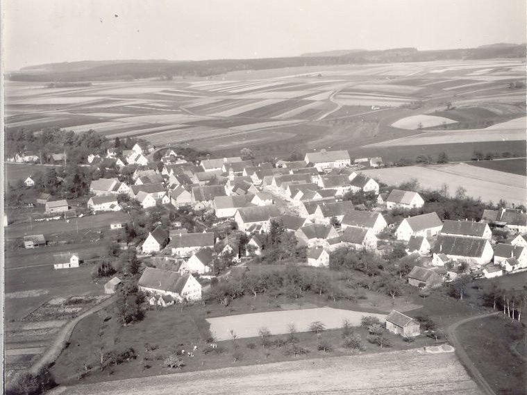 Luftbild Tiefenbach anno 1957